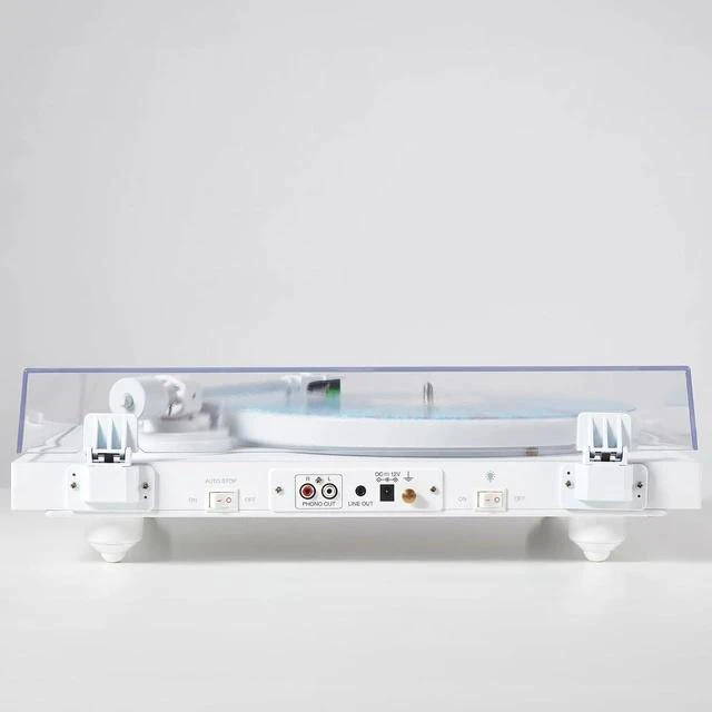 Alt view image 2 of 7 - Polaris II Bluetooth Turntable System | All-White Modular Design with LED-Illuminated Platter, Rocket Magnet Cartridge, Bluetooth Output & 40 W Bookshelf Speakers