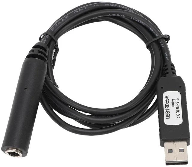 Main image of USB to 6.5mm Audio Adapter, 4.3ft USB Switching Cable with 6.5mm Female Jack for PC Gaming & Custom Key Mapping, Compatible with, OS X