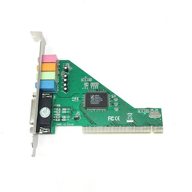 Alt view image 5 of 5 - PCI 3D Audio Sound Card 4-Channel CMI8738 Internal Sound Card for Desktop PC, 3D Audio, Windows 10 / XP / 7 / Vista / 2000 Compatible, Independent PCI Sound Card
