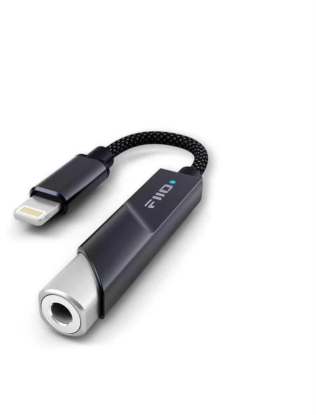 Main image of KA11 Lightning to 3.5mm Audio Adapter 32bit/384KHz, Lightning to 3.5mm USB Dongle HiFi DAC Amplifier for Android/iOS/Windows/Mac (Black, LT)