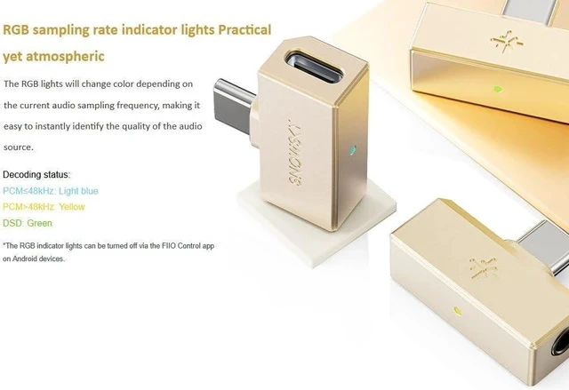 Alt view image 3 of 4 - /Snowsky Tiny Portable DAC & Headphone Amplifier, Hi-Res USB DAC, PEQ Precision Tuning, PCM 384kHz/DSD256 Decoding, Android App/Web Control,3.5mm + 4.4mm Dual Outputs(Tiny B Silver)