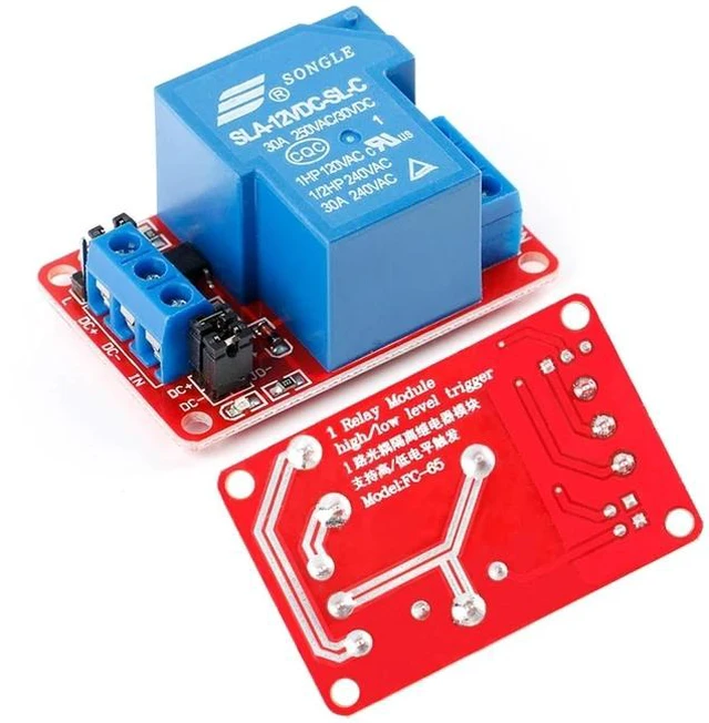 Main image of 12V 30A Relay Module, 1 Channel, Optocoupler Isolation, High/Low Trigger for Automation Control
