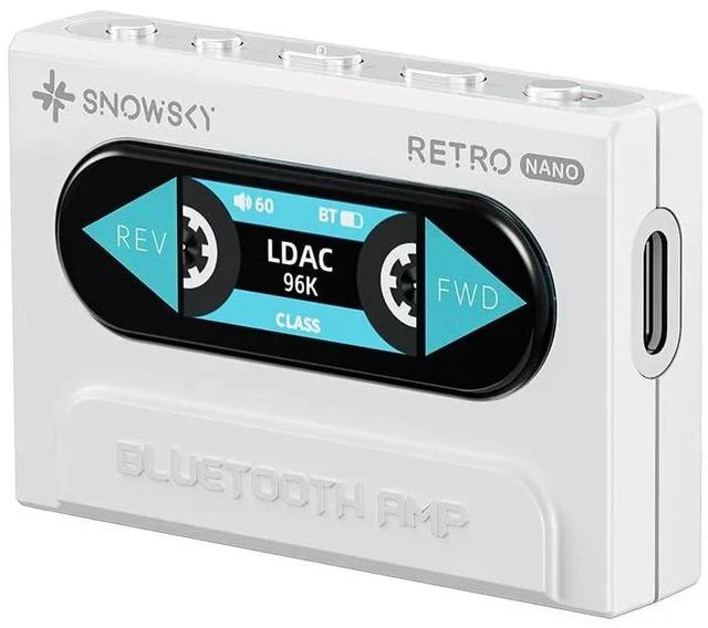 Main image of /Snowsky Retro Nano Bluetooth USB DAC AMP with LDAC, aptX Adaptive, aptX LL (3.5mm Unbalanced & 4.4mm Balanced Output) (White)