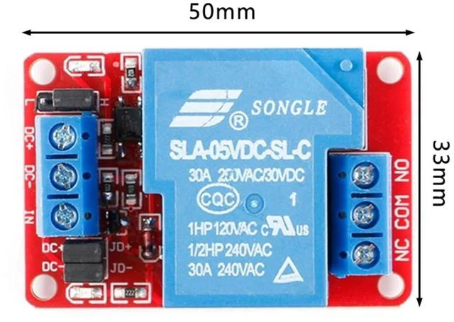 Alt view image 6 of 6 - 5V 30A Relay Module, 1 Channel, Optocoupler Isolation, High/Low Trigger for Automation Control