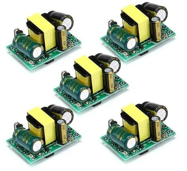 Main image of 5PCS AC DC Converter Module AC 220V to 12V 400mA 4.5W Buck Converter Step Down Power Supply Module Isolated Switching Converter
