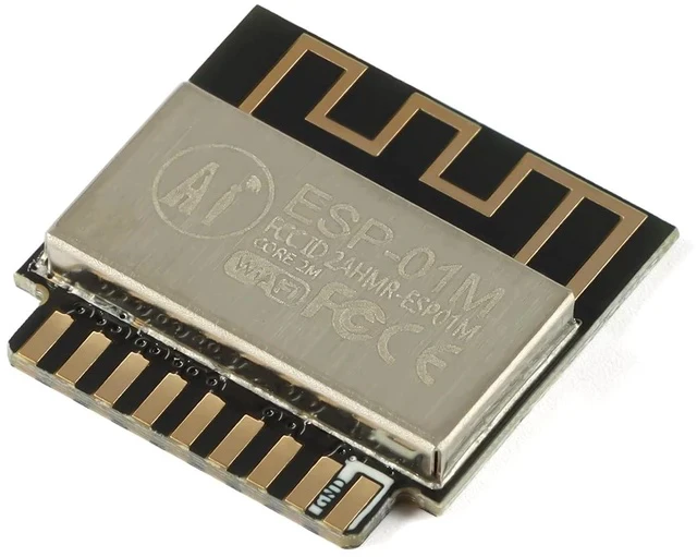 Alt view image 2 of 5 - 5Pcs ESP-01M Wireless Module ESP8285 Serial Port to WiFi Module IOT ESP-01M WiFi Module Double-Sided in-line