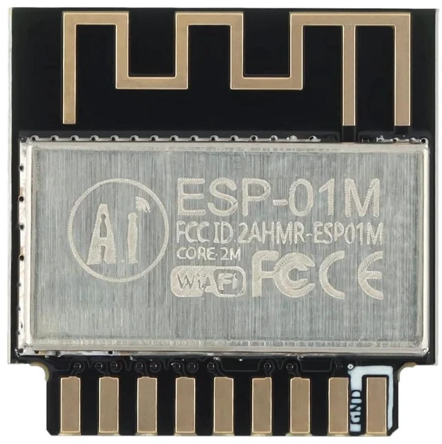 Alt view image 4 of 5 - 5Pcs ESP-01M Wireless Module ESP8285 Serial Port to WiFi Module IOT ESP-01M WiFi Module Double-Sided in-line