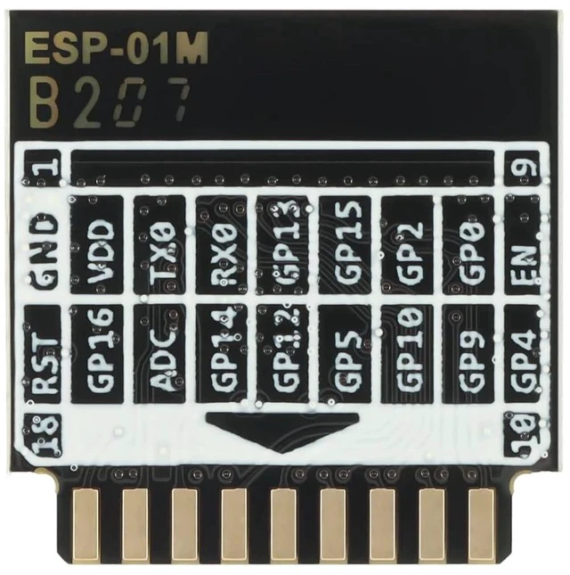 Alt view image 5 of 5 - 5Pcs ESP-01M Wireless Module ESP8285 Serial Port to WiFi Module IOT ESP-01M WiFi Module Double-Sided in-line