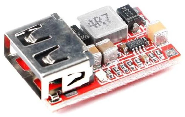 Alt view image 6 of 6 - 5pcs DC-DC Buck Step Down Converter 6-24V to 5V 3A USB Step Down Module Efficiency 97.5% Power Adapter for Car Power USB Mobile Phone Charger