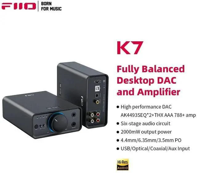 Alt view image 3 of 6 - K7 Desktop DAC and Amplifier