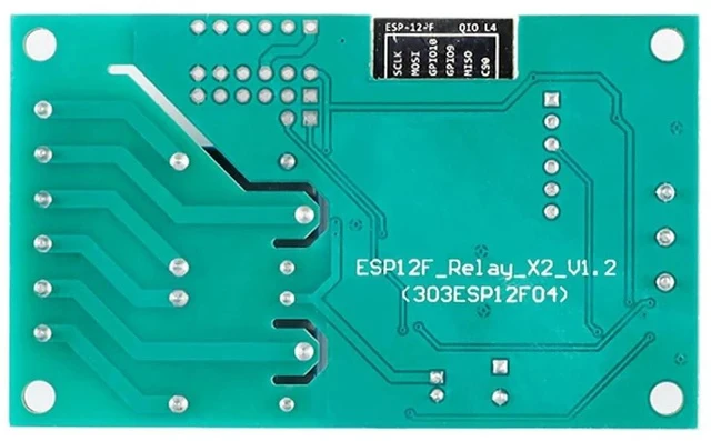 Alt view image 4 of 5 - ESP8266 Dual Relay Module, 2 Channel 10A ESP-12F Development Board for Smart Home IoT, 5V/8-80V Power Supply