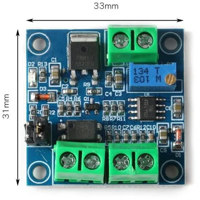 Alt view image 6 of 6 - 5Pcs PWM to Voltage Module 0%-100 PWM to 0-10V Voltage Signal Converter Voltage Converter Module for PWM Industrial Control