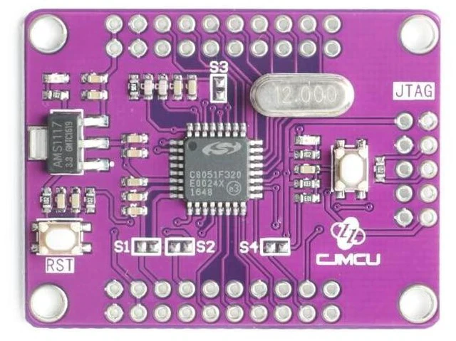 Alt view image 2 of 4 - C8051F320 Single Chip Development Board Mixed Signal ISPFLASH Microcontroller Module Board CJMCU-5132 UART 5V Single Chip Microcomputer