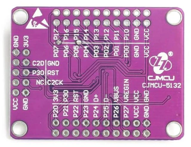 Alt view image 3 of 4 - C8051F320 Single Chip Development Board Mixed Signal ISPFLASH Microcontroller Module Board CJMCU-5132 UART 5V Single Chip Microcomputer