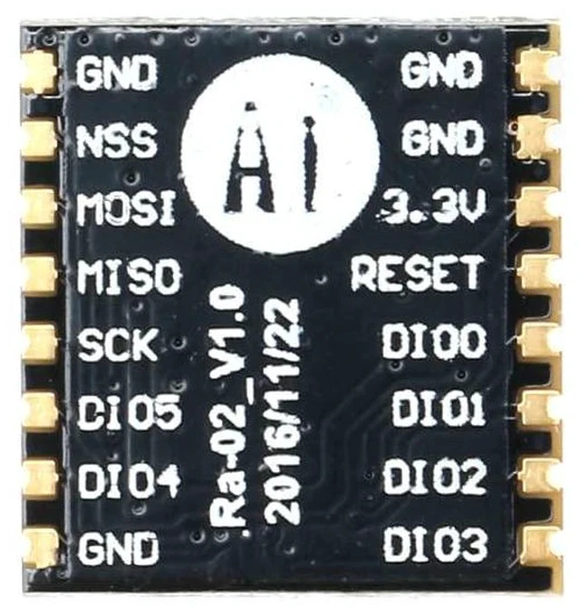 Alt view image 4 of 4 - 2Pcs SX1278 LoRa Ra-02 Wireless Module 433MHz Ra-02 Spread Spectrum Wireless Module Serial Port Adapter 3.3V UART Interface with Connector