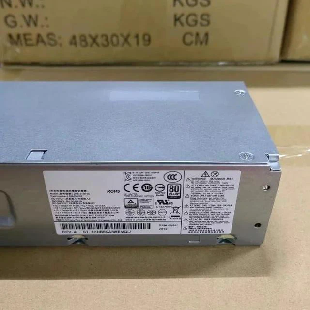 Alt view image 5 of 6 - 310W Power Supply PSU for H P 280 600 G3 400 G5 D18-310P1A L33619-002