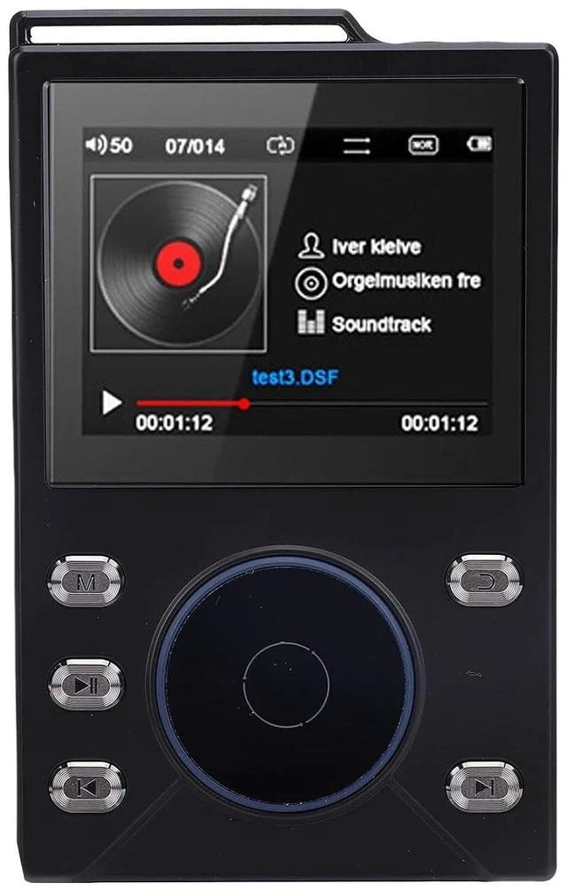 Main image of HiFi MP3 Player with Bluetooth 5.4, Lossless DSD FLAC Player, Digital Audio Player Hi Res Portable Music Player with 16G Card, Support Up to 256G