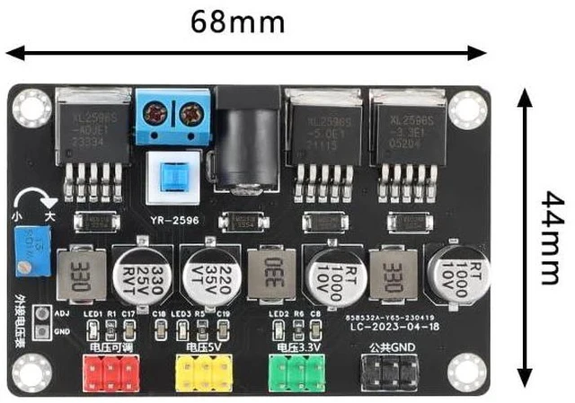 Alt view image 5 of 5 - LM2596 DC to DC Adjustable Converter Voltage Regulator DC3.3V DC5V 7-30V Power Supply Converter Module YR-2596
