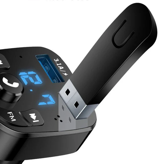 Alt view image 5 of 6 - Multifunctional Car MP3 Player FM Bluetooth Receiver, Music Streaming via U-Disk, Dual USB Fast Charging Car Accessory