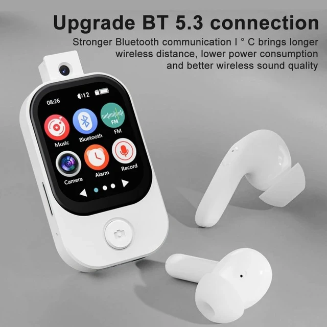 Alt view image 3 of 7 - MP3 Player with 720P Camera, Multiple Formats, FM Radio, E Books, Alarm Clock, Stopwatch, Recording - Up to 128GB Expansion, 500mAh Battery (with 32G Memory Card)