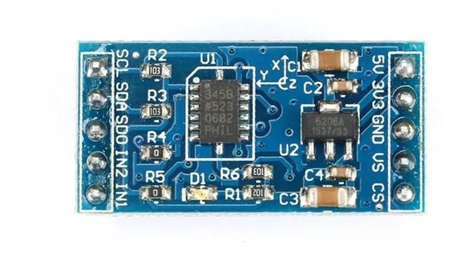 Alt view image 4 of 5 - 3 Pack Digital Accelerometer ADXL345, 3-Axis Low Power I2C SPI 5V/3.3V Input, Detection 16g Range