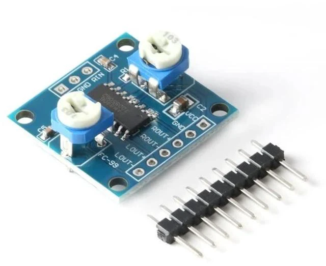 Alt view image 2 of 6 - 5Pcs PAM8406 5Wx2 Digital Amplifier Module Board 5W+5W Dual-Channel 2.5V-5V PAM8406 Stereo Audio Module Noise-Free Class D Power Amplifier Module with Volume Potentiometer