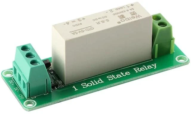 Alt view image 3 of 3 - 5V 1 Channel Solid State Relay Module, Low Level Trigger, 5A DC Control for Raspberry Pi