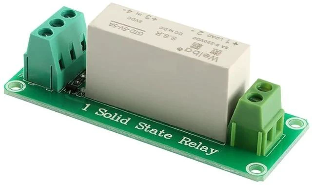 Alt view image 2 of 3 - 5V 1 Channel Solid State Relay Module, Low Level Trigger, 5A DC Control for Raspberry Pi