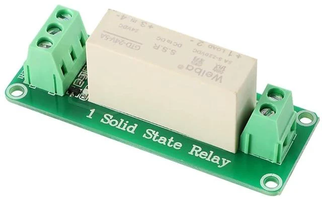 Alt view image 2 of 3 - 24V 1 Channel Solid State Relay Module, Low Level Trigger, 5A DC Control for Raspberry Pi