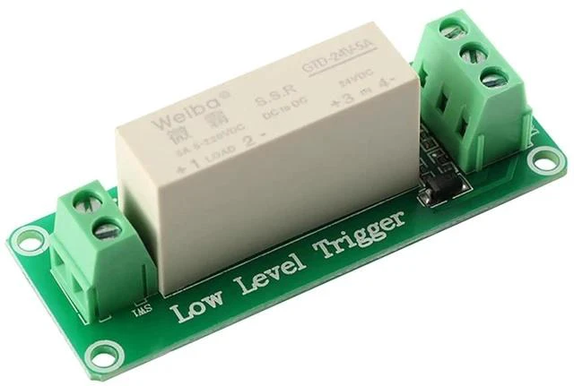 Alt view image 3 of 3 - 24V 1 Channel Solid State Relay Module, Low Level Trigger, 5A DC Control for Raspberry Pi