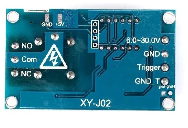 Alt view image 4 of 5 - DC 6-30V Timer Delay Triggered Relay Module 1 Channel Way 5V Multifunction Switch Control Relay Cycle Timer Digit LED Display Micro USB