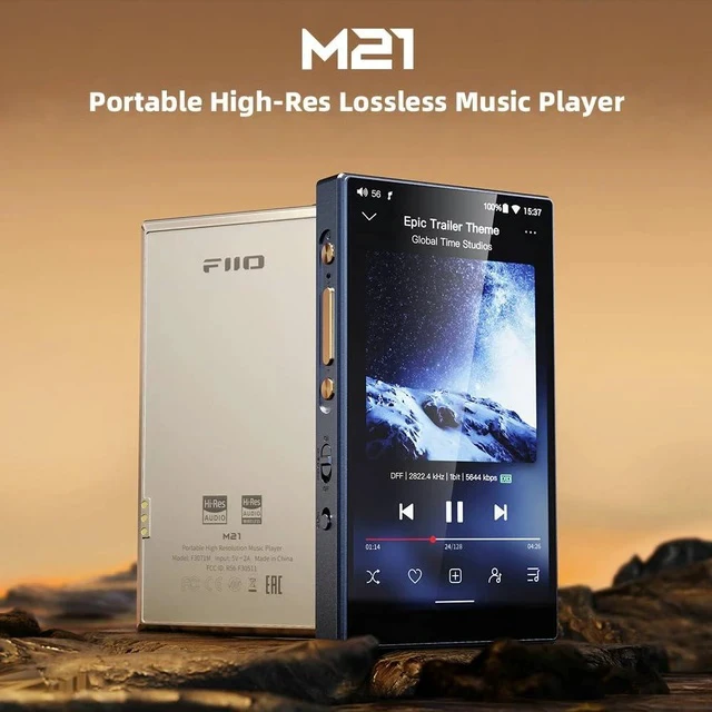Alt view image 2 of 7 - M21 Android 13 Portable Music Player MP3 Snapdragon 680 4* CS43198 DAC Chips Hi-Res Audio DSD Bluetooth LDAC (Black)