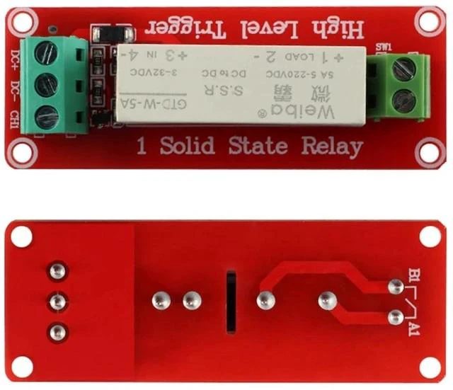 Main image of 5V 1 Channel Solid State Relay Module, Low Level Trigger, 5A DC Control (1 Channel)