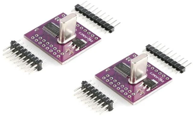 Main image of 2Pcs SC16IS752 I2C SPI to UART Serial Adapter Module, Dual Channel UART Conversion with Pins