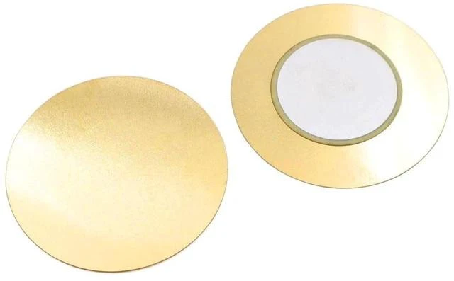 Main image of 30pcs 41mm Copper Plate Piezoelectric Ceramic Disc for DIY Audio Systems Acoustic Sensor Microphone Pickup