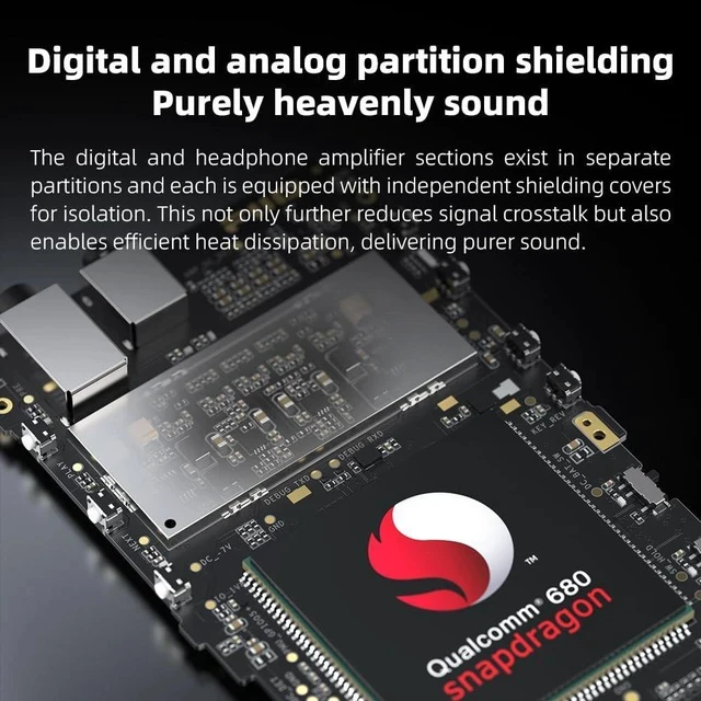 Alt view image 7 of 7 - M21 Android 13 Portable Music Player MP3 Snapdragon 680 4* CS43198 DAC Chips Hi-Res Audio DSD Bluetooth LDAC (Titanium Gold)