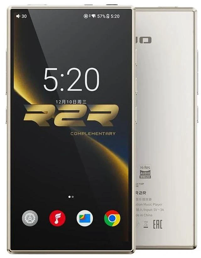 Main image of M33 R2R Portable HiFi Music Player, Snapdragon 680, 8GB RAM + 128GB Storage, True R2R DAC, XMOS XU316 USB Audio, 1100mW Balanced Output, AUTO EQ, 5.5 Full HD Display (Vintage Gold)