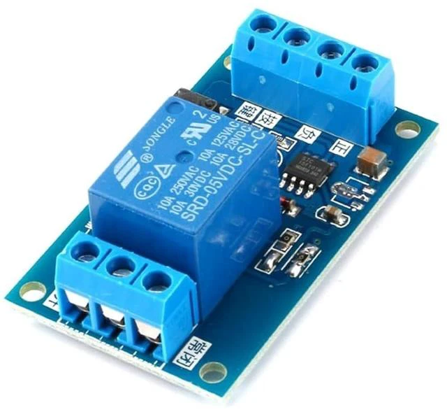 Alt view image 2 of 5 - 5V Bistable Relay Module Single Key Switch for Automotive Tuning Self-Locking One Touch Start-Stop Button
