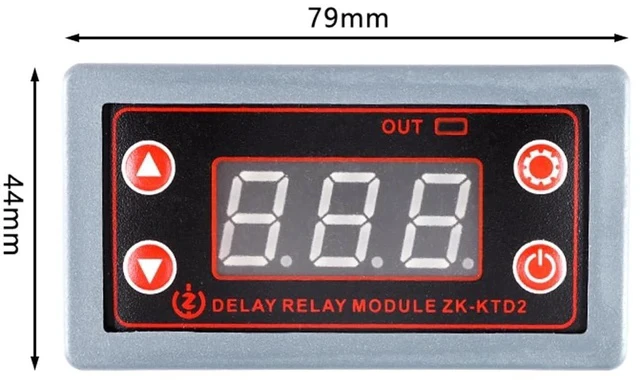 Alt view image 6 of 6 - ZK-KTD2 DC 5-30V Delay Relay Module, 5A Multi-Function Timer for Industrial Automation, Compatible with 5V 12V 24V Systems