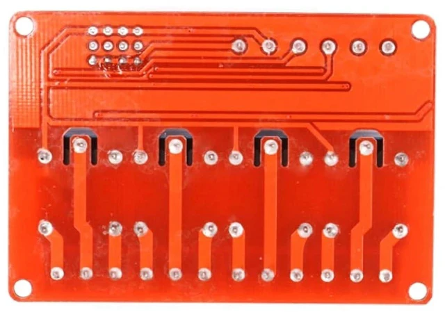 Alt view image 5 of 5 - 2 Pack 5V 2-Channel Relay Module with Optocoupler, Red Expansion Board Supports High/Low Level Trigger 2-Way OPTO