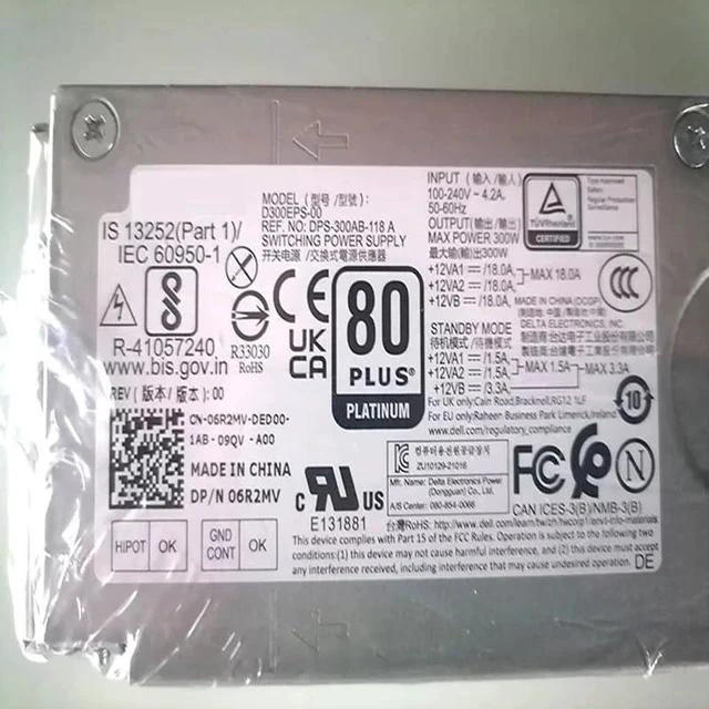 Main image of PSU for DE LL 300W Power Supply H300EPS-01 03XY3J D300EPS-00 06R2MV AC300EPS-01 0HD2W8 L300EPS-01 0MJXT6