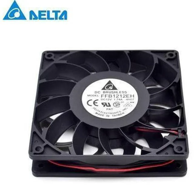 Alt view image 6 of 6 - Delta FFB1212EH 12V 1.74A 12CM 12025 dual ball bearing cooling fan violence 120*120*25mm