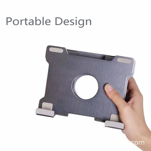 Alt view image 5 of 7 - T27 Portable Folding Aluminum Tablet Stand, Universal Adjustable iPad & Tablet Holder for 6-13 Inch Devices, Lightweight Travel Desktop Stand