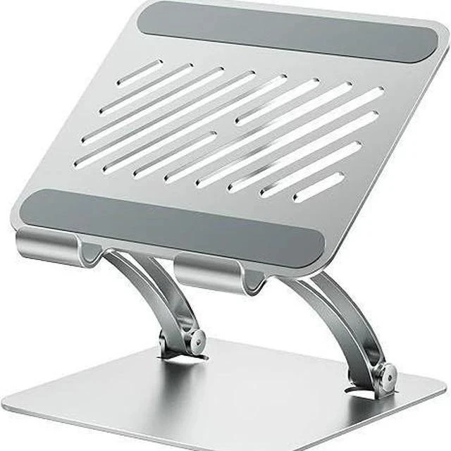 Main image of T84-1 Portable Folding Aluminum Tablet Stand, Gaming Desktop Holder for 4-16.5 Inch Tablets & Phones, Adjustable Angle Game Support Stand, Silver