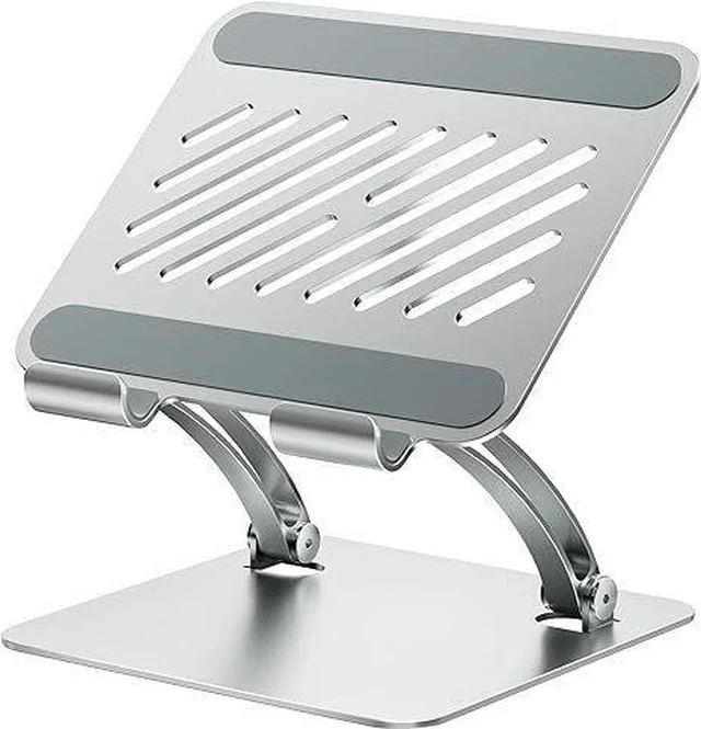 Alt view image 7 of 7 - T84-1 Portable Folding Aluminum Tablet Stand, Gaming Desktop Holder for 4-16.5 Inch Tablets & Phones, Adjustable Angle Game Support Stand, Silver