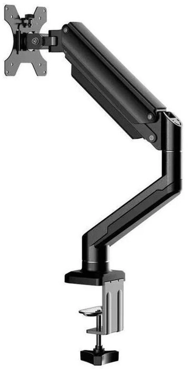 Alt view image 6 of 7 - Gas Spring Monitor Arm for 13-32" Screens 360° Full Motion Adjustment, Ergonomic Desk Mount with Free Rotation & Tilt - black