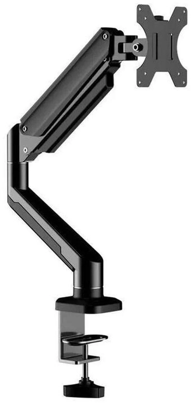 Alt view image 7 of 7 - Gas Spring Monitor Arm for 13-32" Screens 360° Full Motion Adjustment, Ergonomic Desk Mount with Free Rotation & Tilt - black