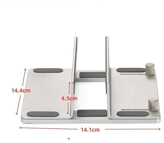 Alt view image 6 of 6 - N39-M4-1 Aluminum Vertical Stand for Mac Mini M1/M2/M4, Space-Saving Desktop Holder with Ventilation Design, Non-Slip Mac Mini Organizer