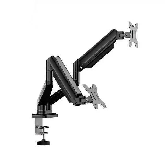 Main image of Dual-Arm Gas Spring Monitor Stand for 13-32" Screens Height-Adjustable Heavy-Duty Base, Supports up to 10kg per Arm
