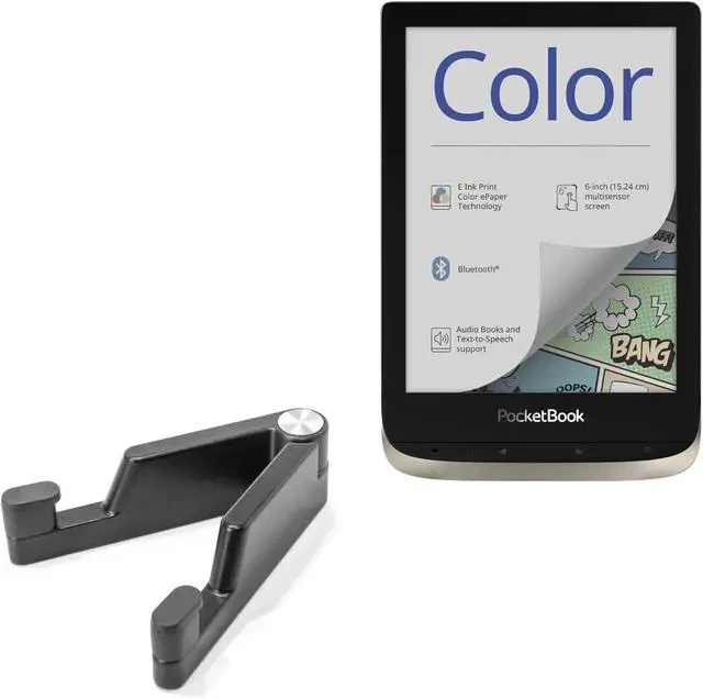 Alt view image 3 of 6 - T87 Adjustable Foldable Aluminum Tablet & Phone Stand - Silver